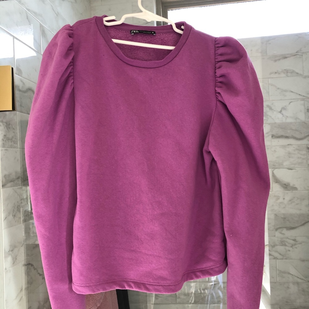 Zara ballon sleeve sweater
